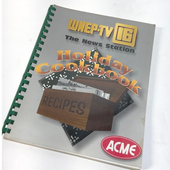 WNEP TV 16 Other - Vintage 1993 WNEP TV 16 Holiday Cookbook Vol 1 NEPA Newswatch 16